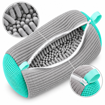 360° Sneaker-Waschbeutel mit Chenille-Reinigungsfasern