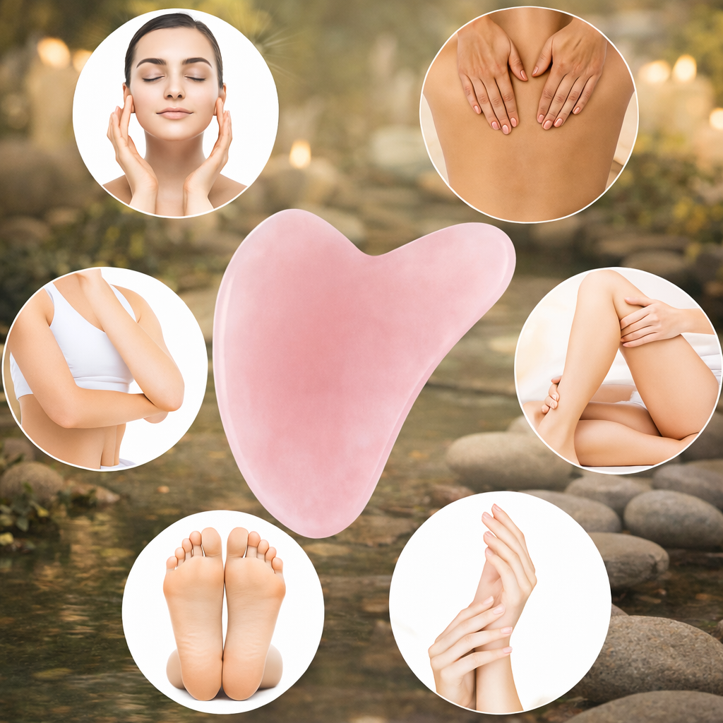 Gua-Sha Massagestein – sichtbar frischere Haut & entspannter Gesichtsausdruck | Celesse