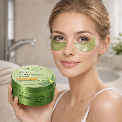 Kühlende Aloe Vera Collagen Augenpads – Frischer Blick in 15 Minuten | Celessé 3er Set