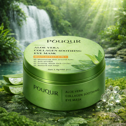 Kühlende Aloe Vera Collagen Augenpads – Frischer Blick in 15 Minuten | Celessé 3er Set